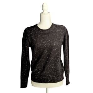 Madewell 100% Cashmere Sweater Black Crew Neck XXS